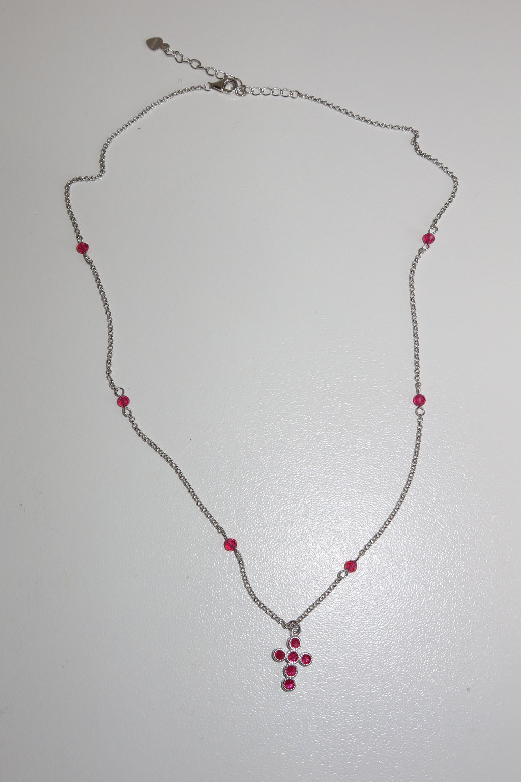 Collana Croce Pink Rosary