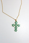 Collana Croce Smeraldo Lumina