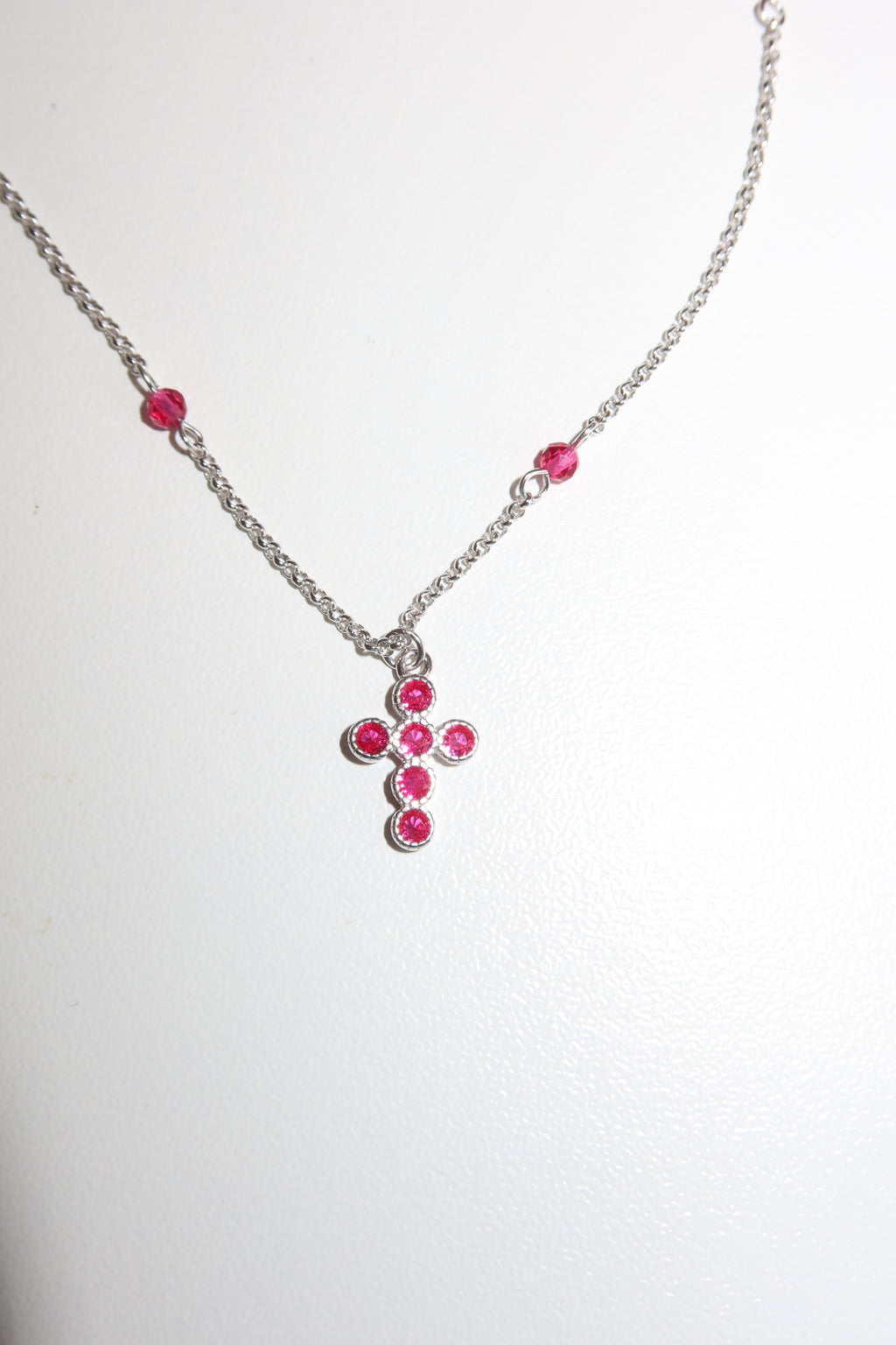 Collana Croce Pink Rosary