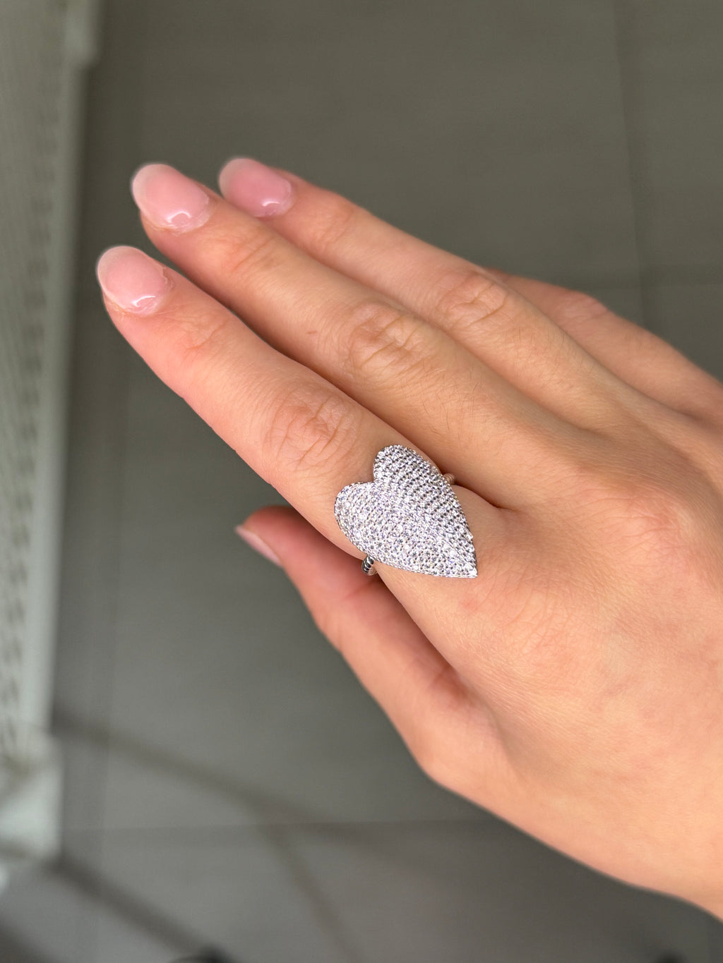 ANELLO CUORE PAVÉ
