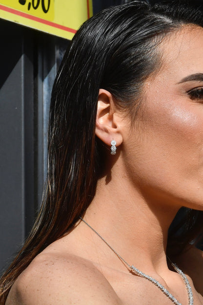 ORECCHINI CERCHIO FIORI