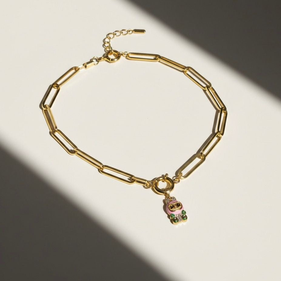COLLANA LABUBU CON MAGLIA BISCOTTO
