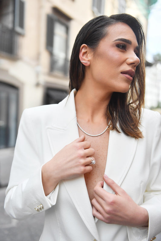 ORECCHINI BARRA TENNIS