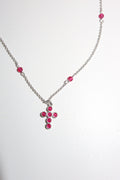 Collana Croce Pink Rosary