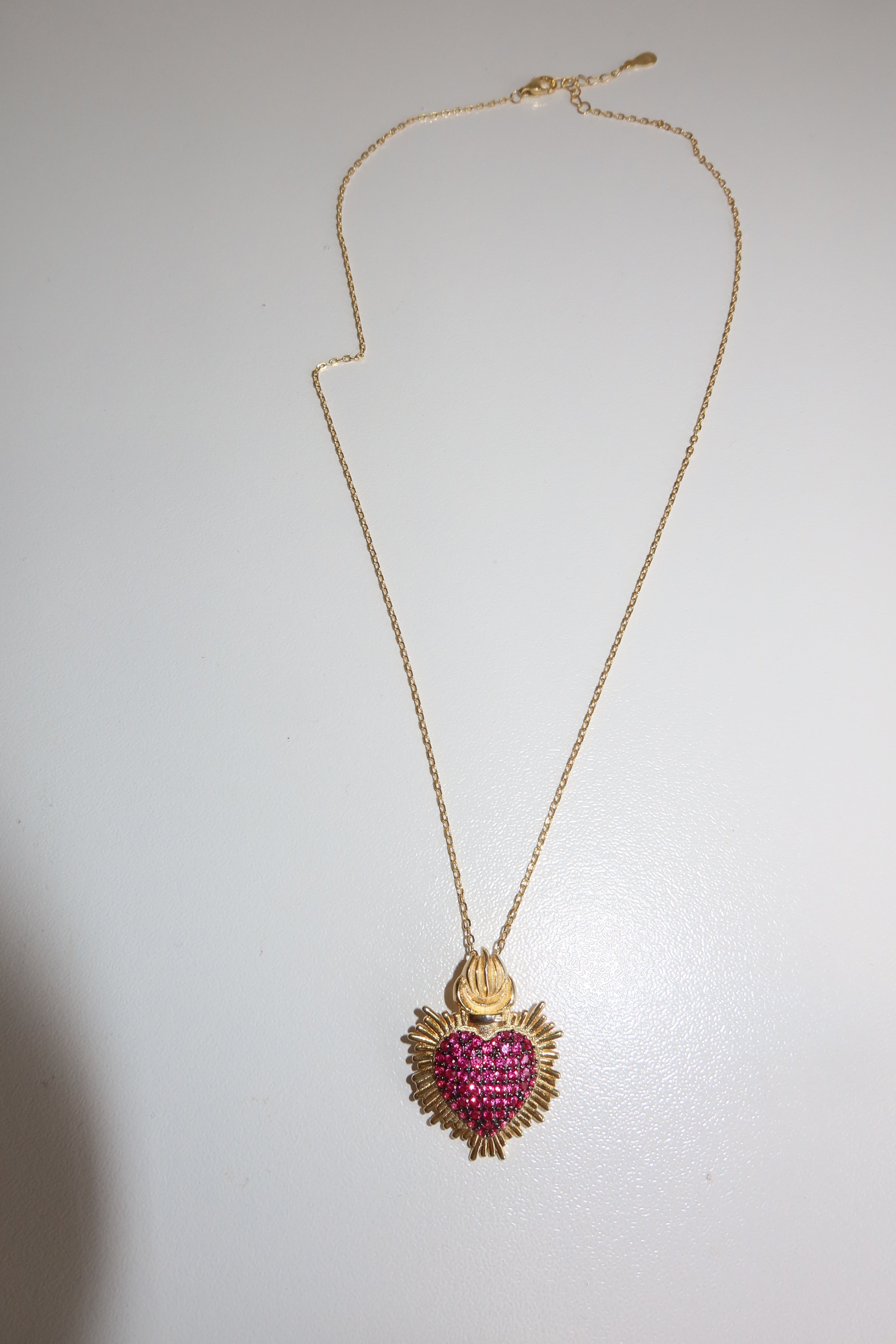 Collana Cuore Sacro Ruby