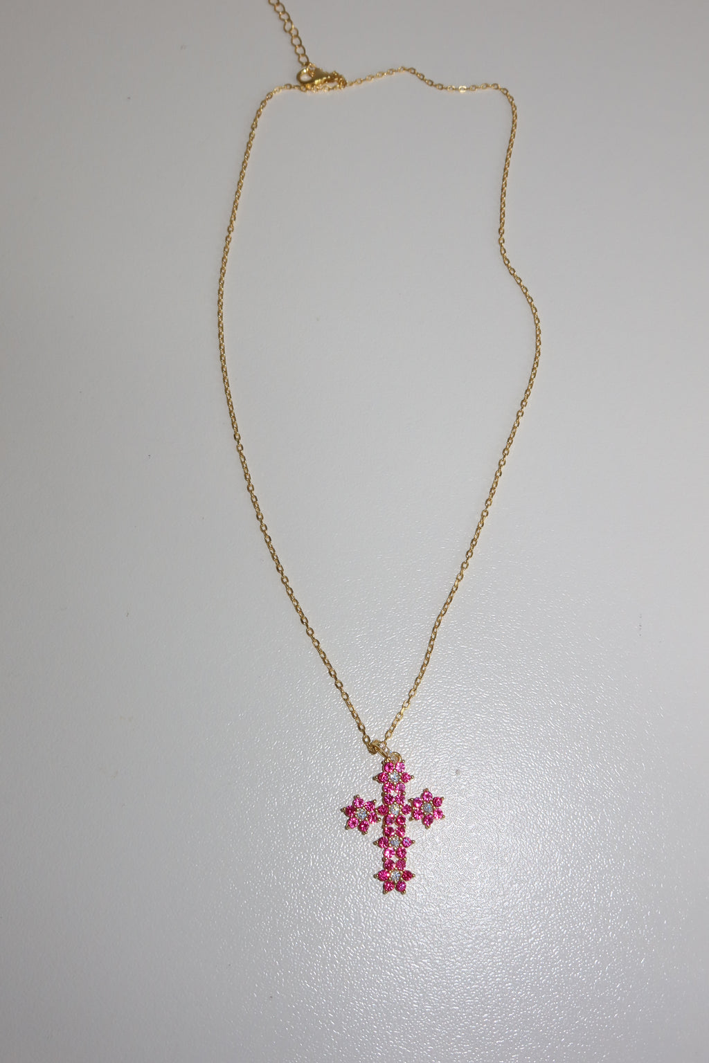 Collana Croce Ruby Bloom