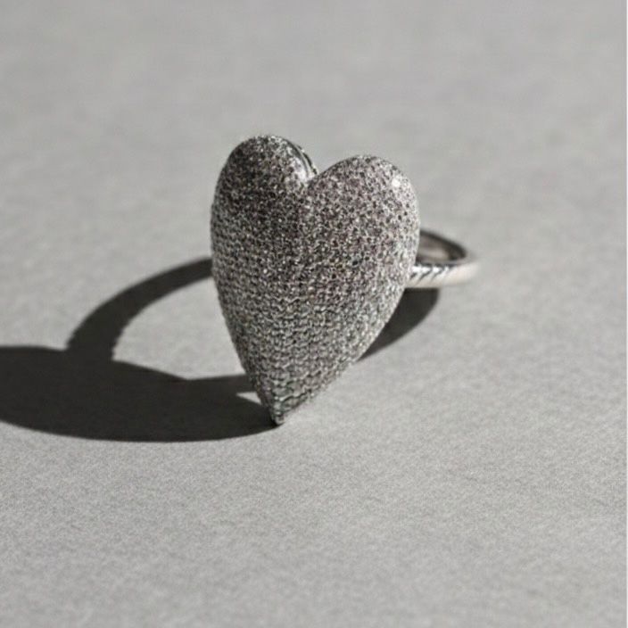 ANELLO CUORE PAVÉ