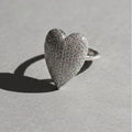 ANELLO CUORE PAVÉ